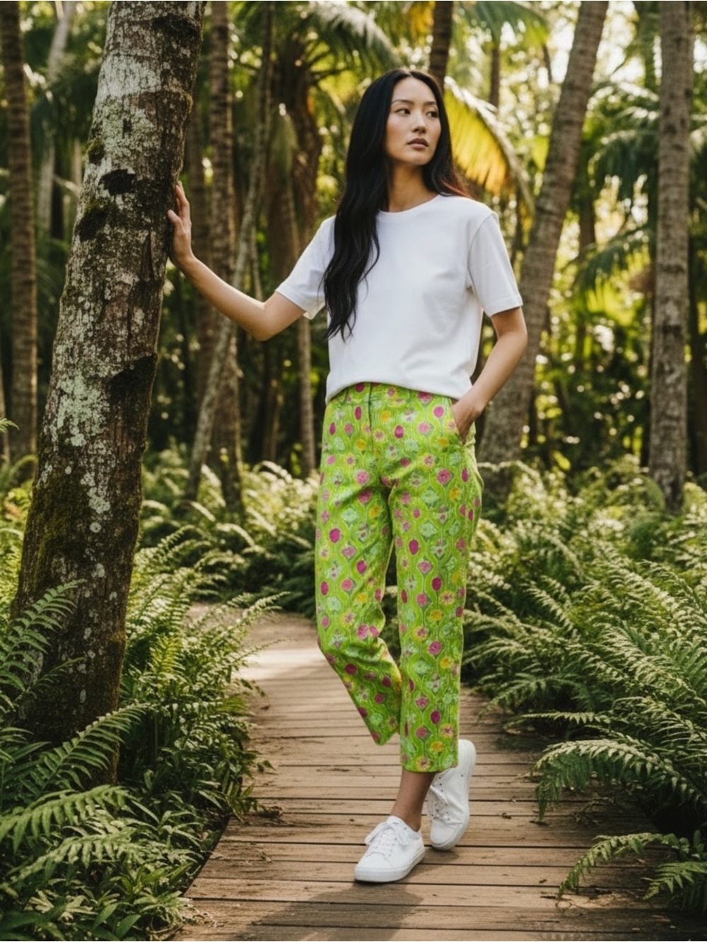 Lilly Pulitzer “A-Maze-Ing” Vintage Ladybug Cropped Pants (G-1)